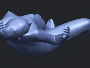 naked girl a02 Modèles 3D en vedette