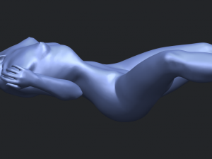 naked girl a02 Modèles 3D en vedette