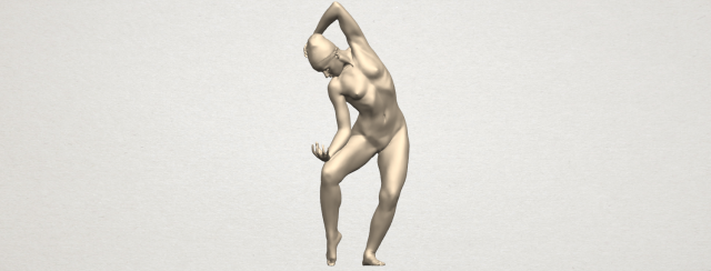 naked girl a03 3D-printmodel .c4d .max .obj .3ds .fbx .stl .blend 
