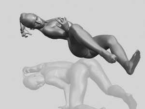 naked girl a03 3D-printmodel