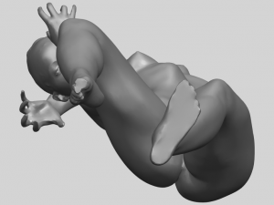 naked girl a03 3D-printmodel