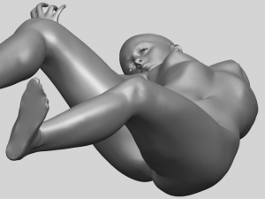 naked girl a03 3D-printmodel