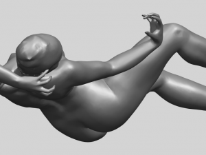 naked girl a03 3D-printmodel