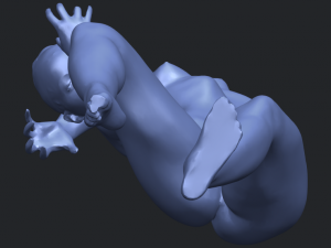 naked girl a03 3D-printmodel