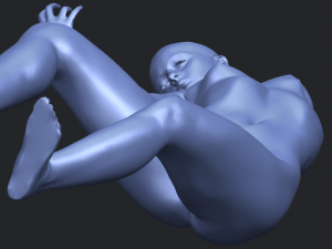 naked girl a03 3D-printmodel