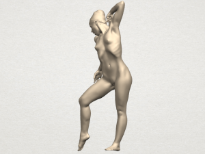 naked girl a05 3D-Druckmodell