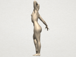 naked girl a05 3D-Druckmodell
