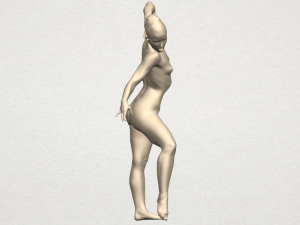 naked girl a05 3D-Druckmodell