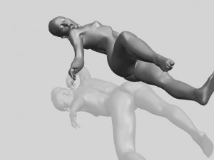naked girl a05 3D-Druckmodell