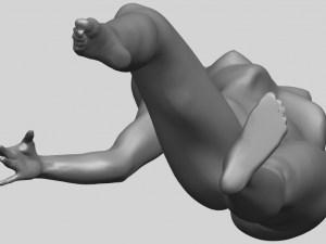 naked girl a05 3D-Druckmodell