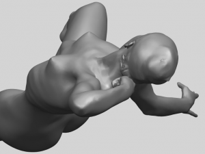 naked girl a05 3D-Druckmodell
