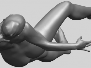 naked girl a05 3D-Druckmodell