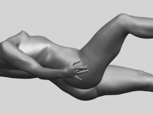 naked girl a05 3D-Druckmodell