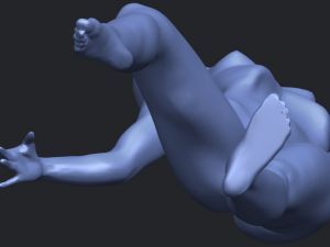 naked girl a05 3D-Druckmodell