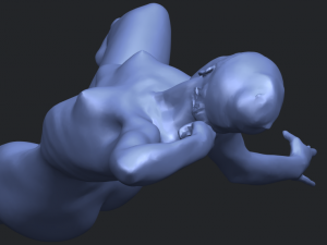naked girl a05 3D-Druckmodell