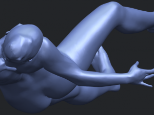 naked girl a05 3D-Druckmodell