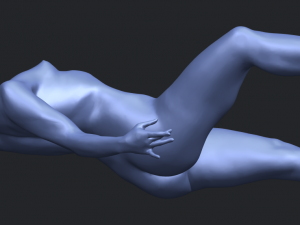 naked girl a05 3D-Druckmodell