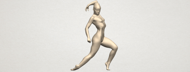 naked girl a06 3D Baskı Modeli .c4d .max .obj .3ds .fbx .stl .blend 