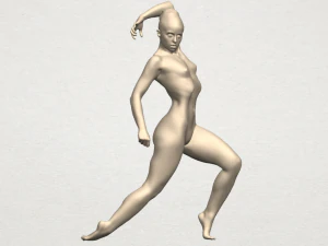 &ccedil;ıplak kız a06 3D Baskı Modeli