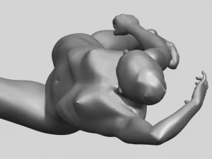 naked girl a06 3D Print Model