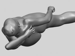 naked girl a06 3D Baskı Modeli