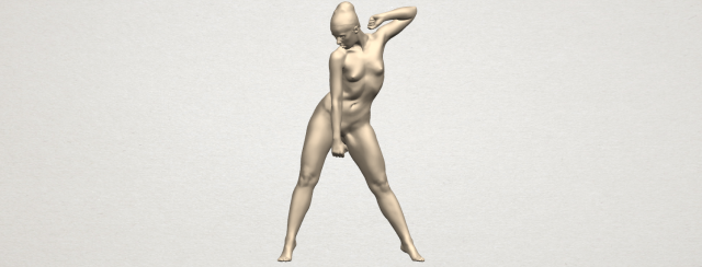 naked girl a08 3D Принт Модель .c4d .max .obj .3ds .fbx .stl .blend 
