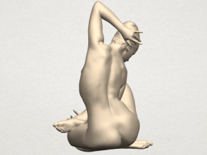 naked girl a10 3D-printmodel