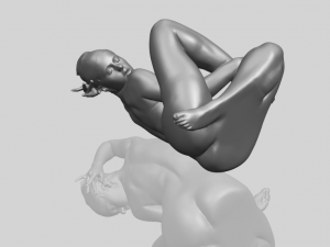 naked girl a10 3D-printmodel
