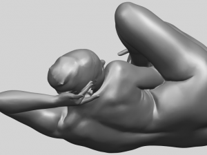naked girl a10 3D-printmodel