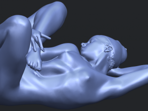naked girl a10 3D-printmodel
