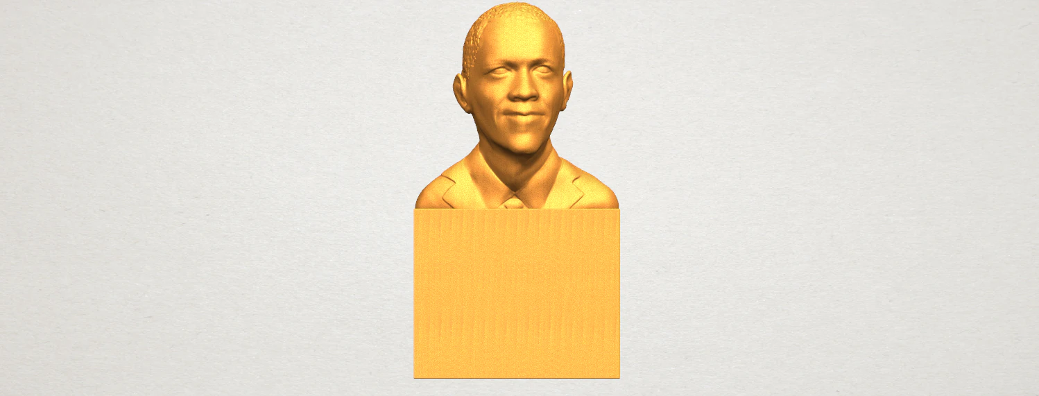 obama 3D Print Model .c4d .max .obj .3ds .fbx .stl .blend