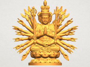 avalokitesvara bodhisattva multi hand 04 3Dプリントモデル