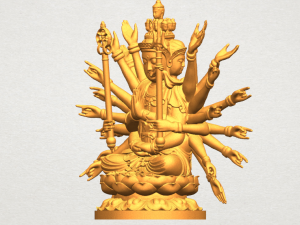 avalokitesvara bodhisattva multi hand 04 3Dプリントモデル