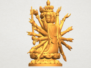avalokitesvara bodhisattva multi hand 04 3Dプリントモデル