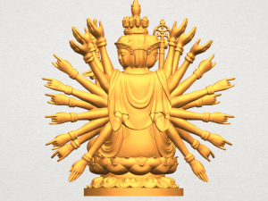 avalokitesvara bodhisattva multi hand 04 3Dプリントモデル