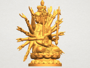 avalokitesvara bodhisattva multi hand 04 3Dプリントモデル