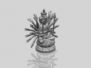 avalokitesvara bodhisattva multi hand 04 3Dプリントモデル