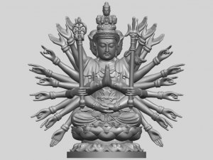 avalokitesvara bodhisattva multi hand 04 3Dプリントモデル