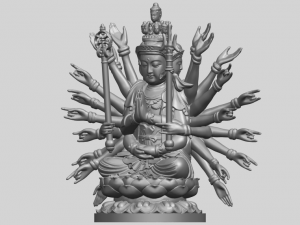 avalokitesvara bodhisattva multi hand 04 3Dプリントモデル