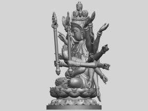 avalokitesvara bodhisattva multi hand 04 3Dプリントモデル