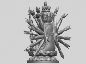 avalokitesvara bodhisattva multi hand 04 3Dプリントモデル
