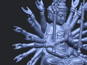 avalokitesvara bodhisattva multi hand 04 3Dプリントモデル