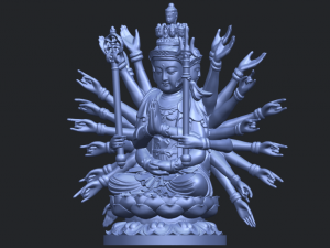 avalokitesvara bodhisattva multi hand 04 3Dプリントモデル