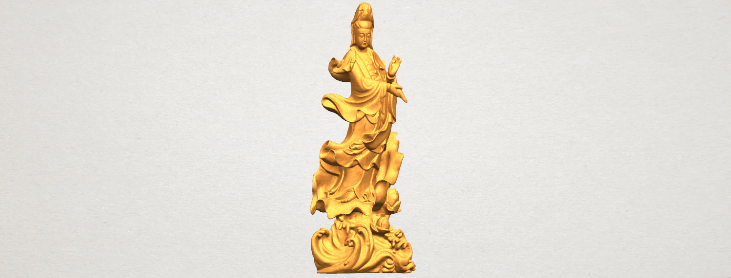 avalokitesvara bodhisattva - standing 07 3D Print Model .c4d .max .obj .3ds .fbx .stl .blend