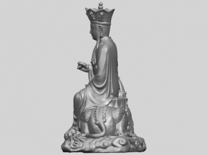 avalokitesvara bodhisattva - sit on lion 3D 打印模型
