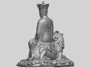 avalokitesvara bodhisattva - sit on lion 3D 打印模型