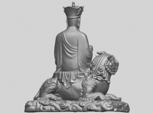 avalokitesvara bodhisattva - sit on lion 3D 打印模型