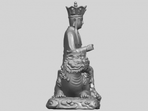 avalokitesvara bodhisattva - sit on lion 3D 打印模型