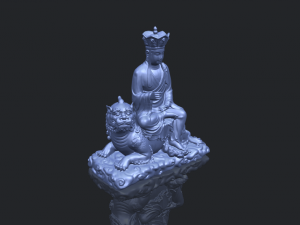 avalokitesvara bodhisattva - sit on lion 3D 打印模型