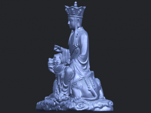 avalokitesvara bodhisattva - sit on lion 3D 打印模型